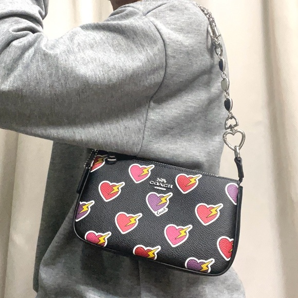 Coach Nolita 19 With Heart Bolt Print + Strap Extender - Picture 16 of 16